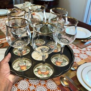 Vintage Florida Orange Blossom Drink Tray